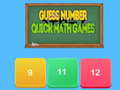 Guess number Quick math games