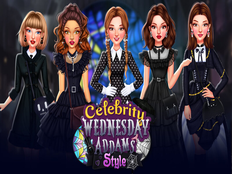 Celebrity Wednesday Addams Style