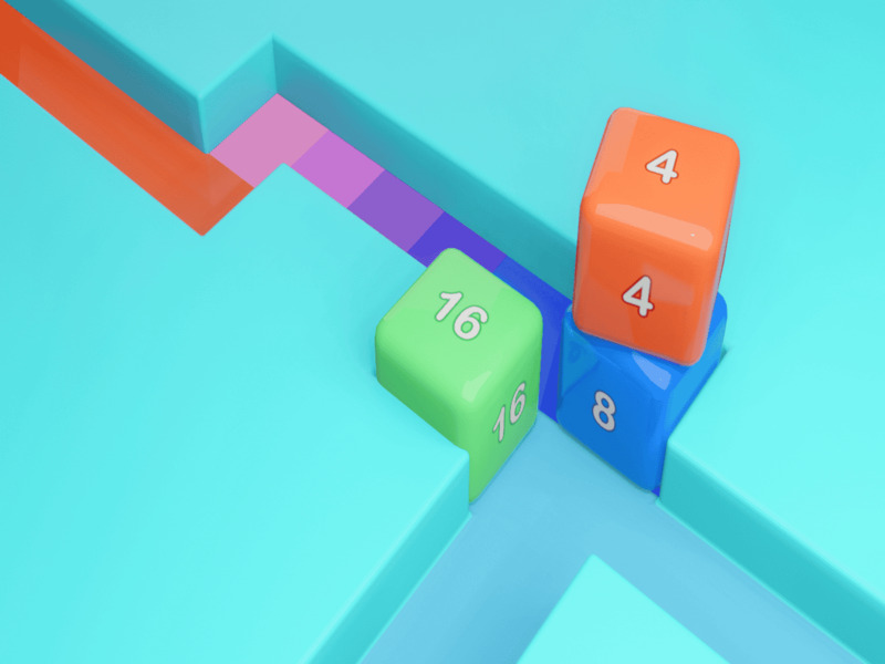 Maze Cube 2048