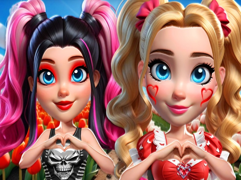 Vibrant Hearts Glamour vs Punk